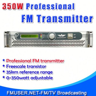 FMUSER FSN-350 300W 350watt 2U Professional Fm Transmitter Car Stereo Exciter-RC7