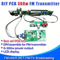 FMUSER FSN-350K 350watt FM quality fm modulator Assemble PCB DIY Kit Amp+Control+LCD Display-RC4